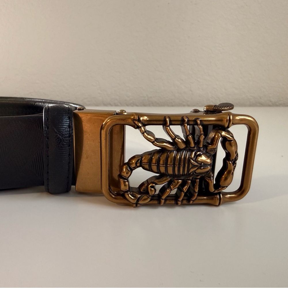 New genuine leather scorpion belt - Picture 3 of 16